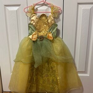Disney Store Tiana Costume - Gold and Green